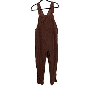 L.L. Bean brown corduroy overalls size large